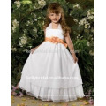 Jolie blanche avec fauteuils roses Flowergirl Robes filles 1009